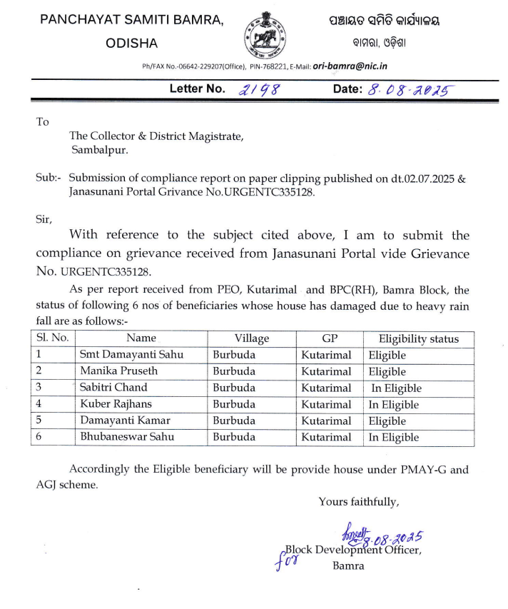 DM Sambalpur tweet media