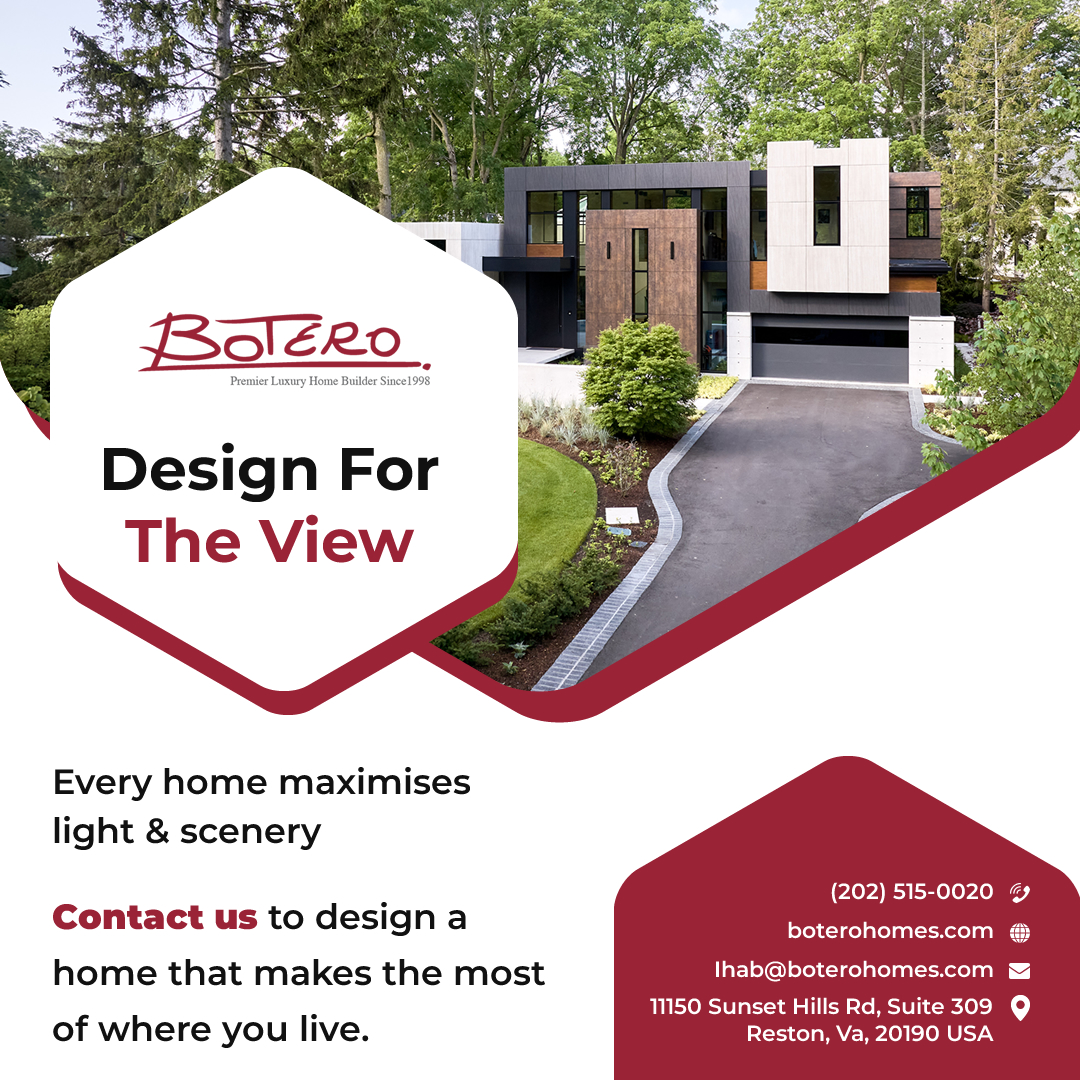 BoteroHomes's tweet photo. Homes that truly belong in their surroundings ✨

In Northern Virginia, we design custom homes around the views—rolling hills, wooded lots, or city lights. Natural light and scenery are part of the plan, not an afterthought. Now accepting custom build inquiries.
DM us! 🏡 https://t.co/pDWS7z37WN