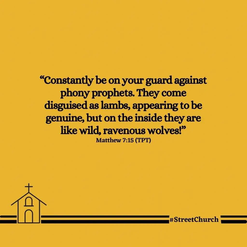 streetchurchh's tweet image. Say something dey shine no mean say e be gold and na why Jesus tell us say make we guide against people wey dey pretend to be from God but the truth be say dem dey for themselves.

So no let anybody use bread pack your stew. Shine ur eyes wella so u no go fall for their magomago.