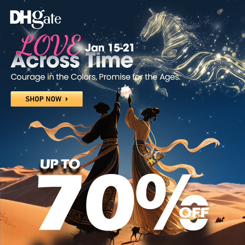 dhgate's tweet image. This Valentine’s Day, celebrate love that transcends time with our Oriental‑culture‑inspired collection — where ancient beauty meets modern romance.
🔥 Up to 70% OFF — Limited Time Only
🗓 Jan 15 – Jan 21
👉Check Out Now: cutt.ly/etdkyp0K
