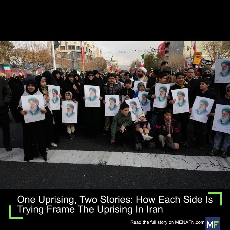 MENAFN's tweet image. One Uprising, Two Stories: How Each Side Is Trying Frame The Uprising In Iran #Uprising, #Stories: #Each #Side #Trying #Frame #Uprising #Iran #USA #Russia #Biden #Ukraine #War #Palestine #Gaza #Israel # dlvr.it/TQM7Rp