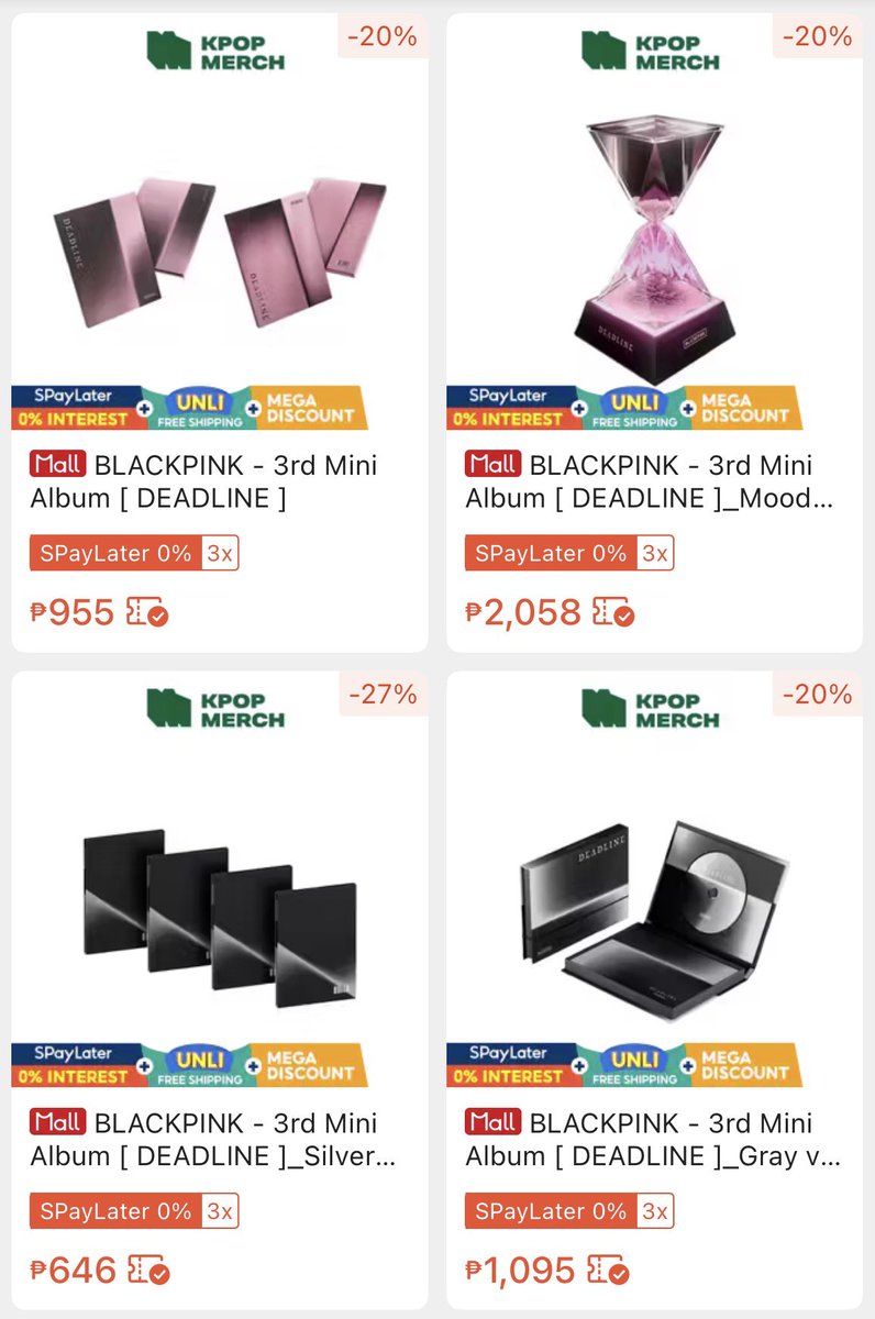 Dippsu_Cart's tweet photo. BLACKPINK DEADLINE Album (FETA) 

Reg: https://t.co/qTjiOPeFgO
Moodlight: https://t.co/6LHZU9cuVO
Silver: https://t.co/kBYdZ5VuZ7
Gray: https://t.co/PLfLHDemsa

~ wts lfb wtb lfs wtt blackpink sealed pc photocard pob jennie jisoo lisa rosé rose sale shopee fast eta https://t.co/l5pdpRXz0t