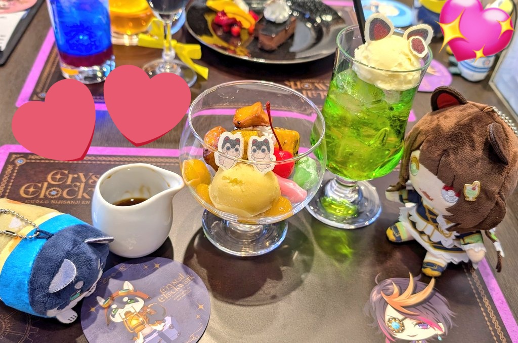 Pokemon596's tweet image. 友達とアニカフェ行ってきた✨
可愛く撮れた〜\( ´˘`)/🩷
とこちゃん可愛い‼️しばちゃも可愛🥰