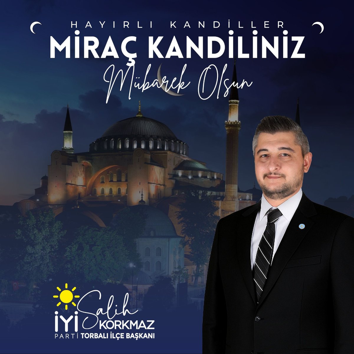Miraç Kandili’nin milletimize, ülkemize ve tüm İslam âlemine
barış, huzur, sağlık ve kardeşlik getirmesini diliyorum.

Dualarımızın kabul, gönüllerimizin aydınlık olması temennisiyle
Miraç Kandilimiz mübarek olsun.