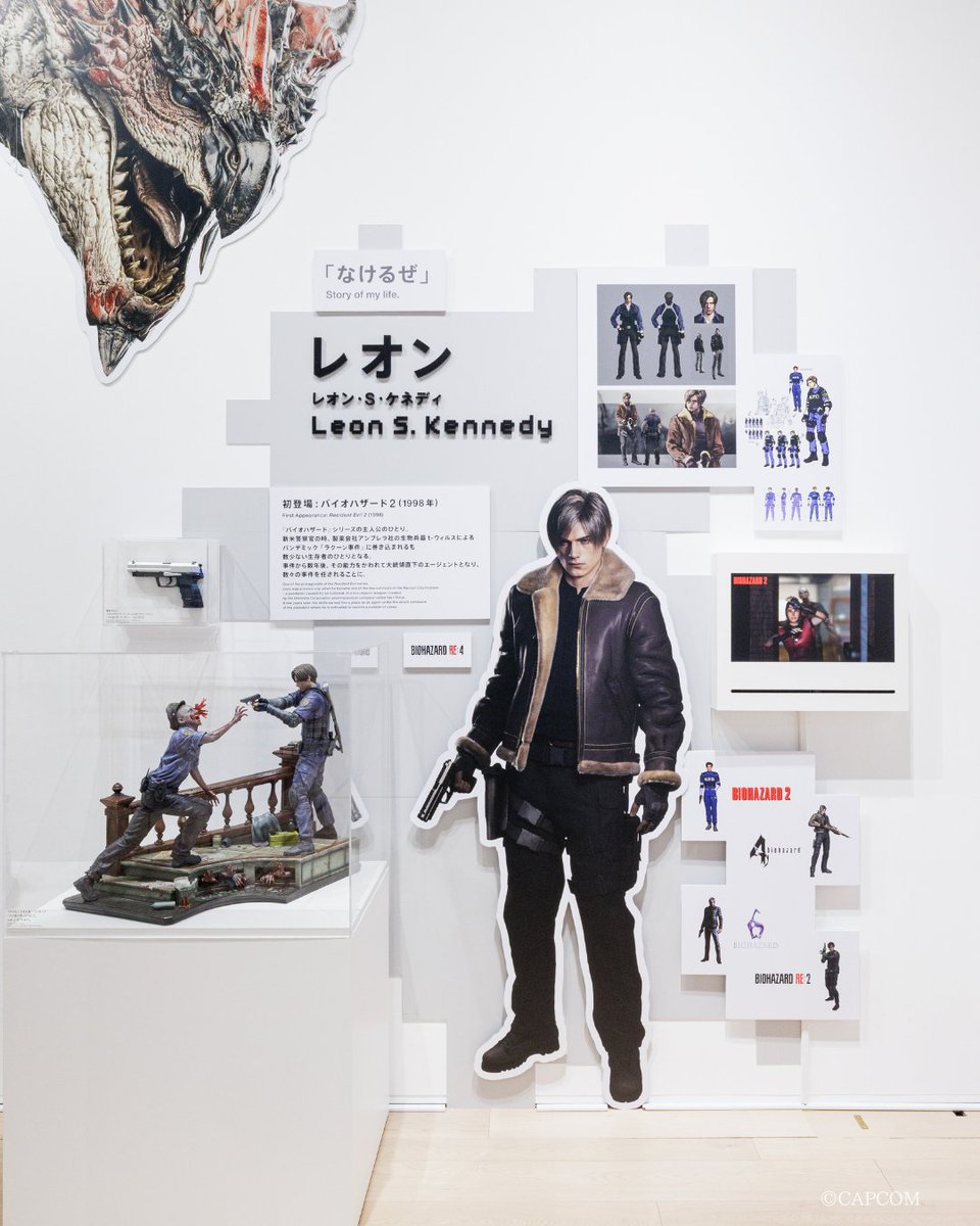 大カプコン展 バイオハザード レオン セット キューピー ポストカード