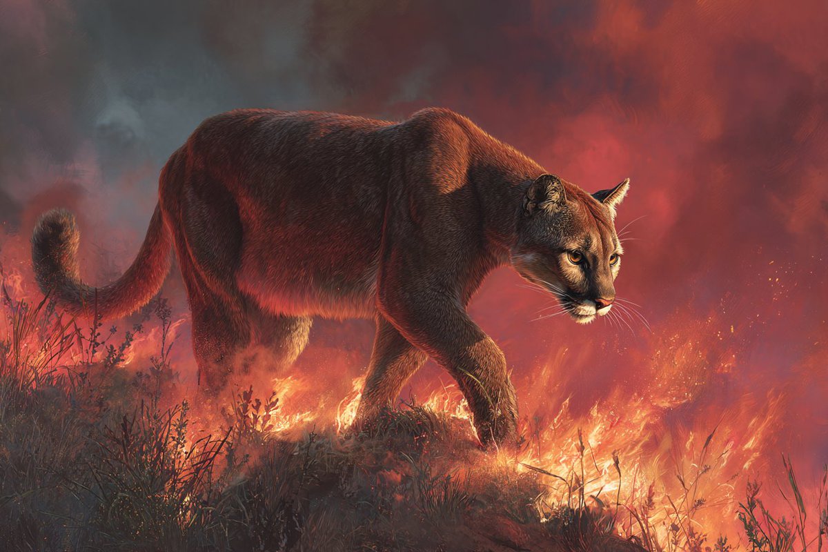 This AI image generation style focuses on creating vivid and dramatic scenes that depict a urgent escape from a wildfire, emphasizing the thrill and danger of the situation.