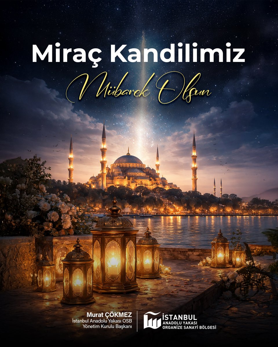 Bizlere Rabbimizin huzuruna manevi bir yolculuk sunan Mübarek Miraç Kandilimizi tebrik eder, Ülkemize ve tüm İslam Alemine birlik, beraberlik, huzur ve bereket getirmesini temenni ederiz.

#iayosb #miraçkandili #birlikte