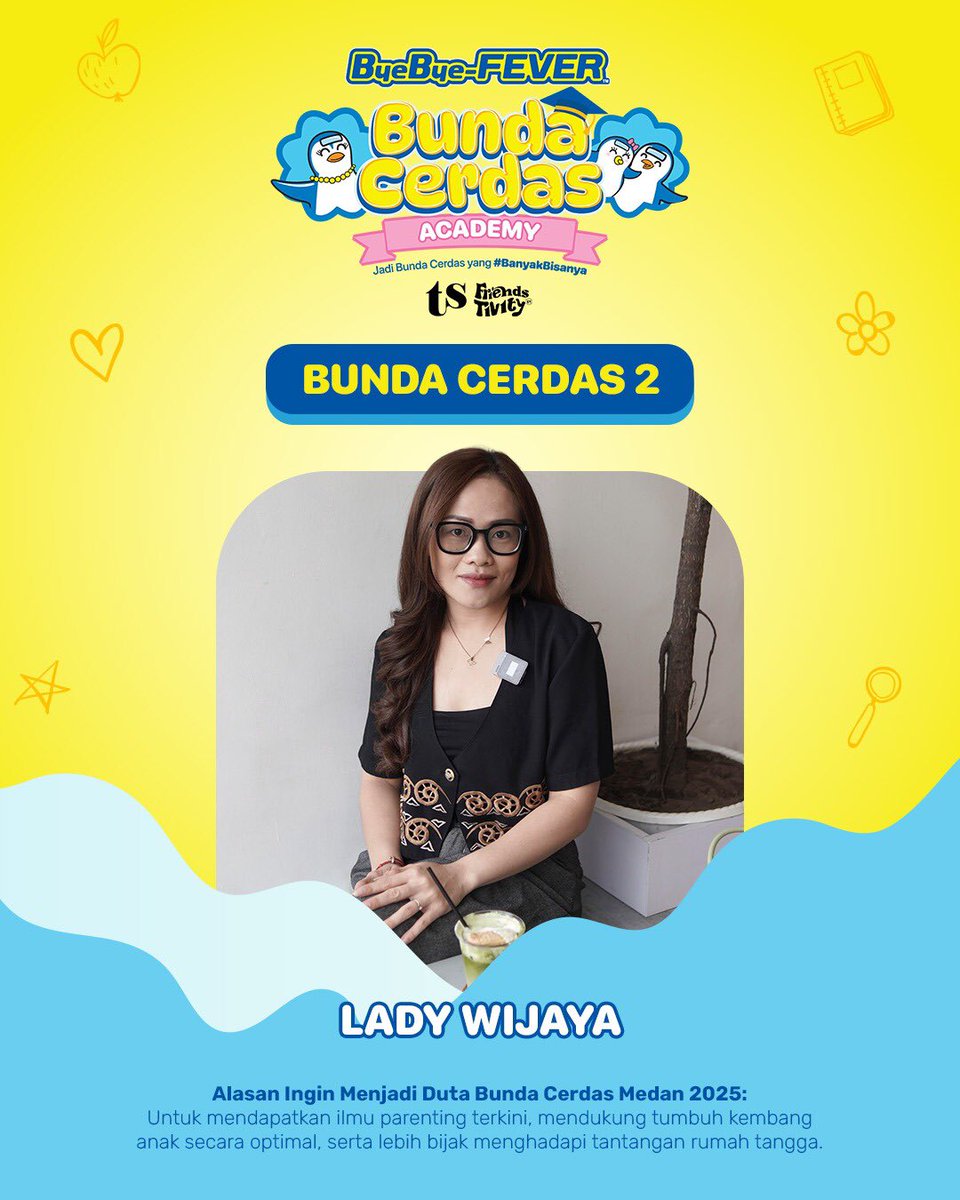 byebyefever_id's tweet photo. Kali ini giliran Medan jadi tuan rumah learn, inspire &amp; share bareng Bunda Cerdas Academy!

5 Finalis Duta Bunda Cerdas Medan sudah siap menunjukkan cerita inspiratif mereka. Bunda dukung siapa untuk jadi Duta Bunda Cerdas Medan? Tulis pilihan Bunda di kolom komentar yaa! https://t.co/HO2cuYEUn2