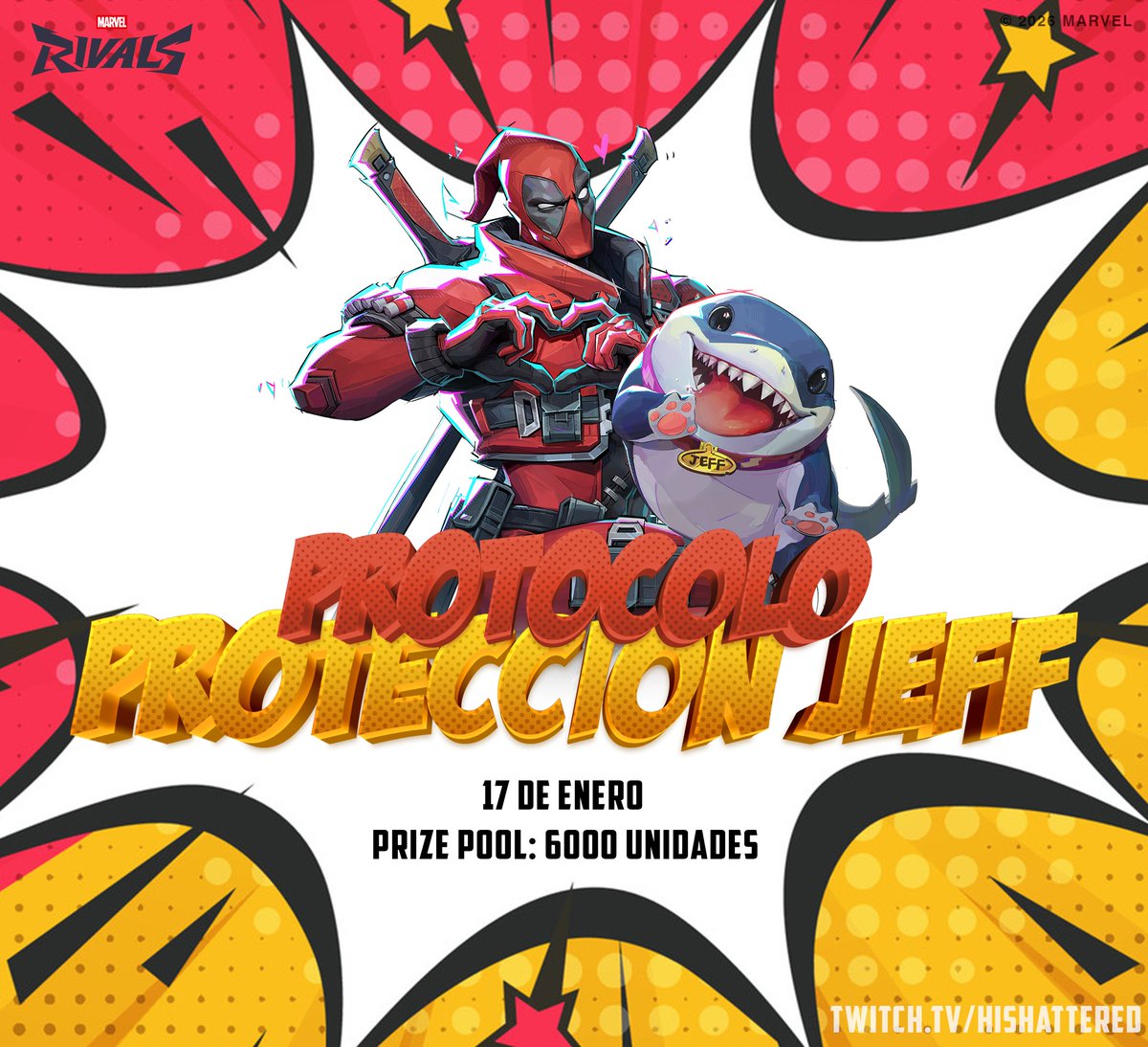 HiShattered's tweet image. ¡Los interesados en el evento por favor me ayudan con inscribirse! ✨
🔗forms.gle/MF4PjhLPn4fZ5n…

Protocolo de Protección Jeff 
Cada equipo tendrá 1 Jeff y 5 Deadpool. 
Los Deadpool deben mantener con vida a su propio Jeff a toda costa.