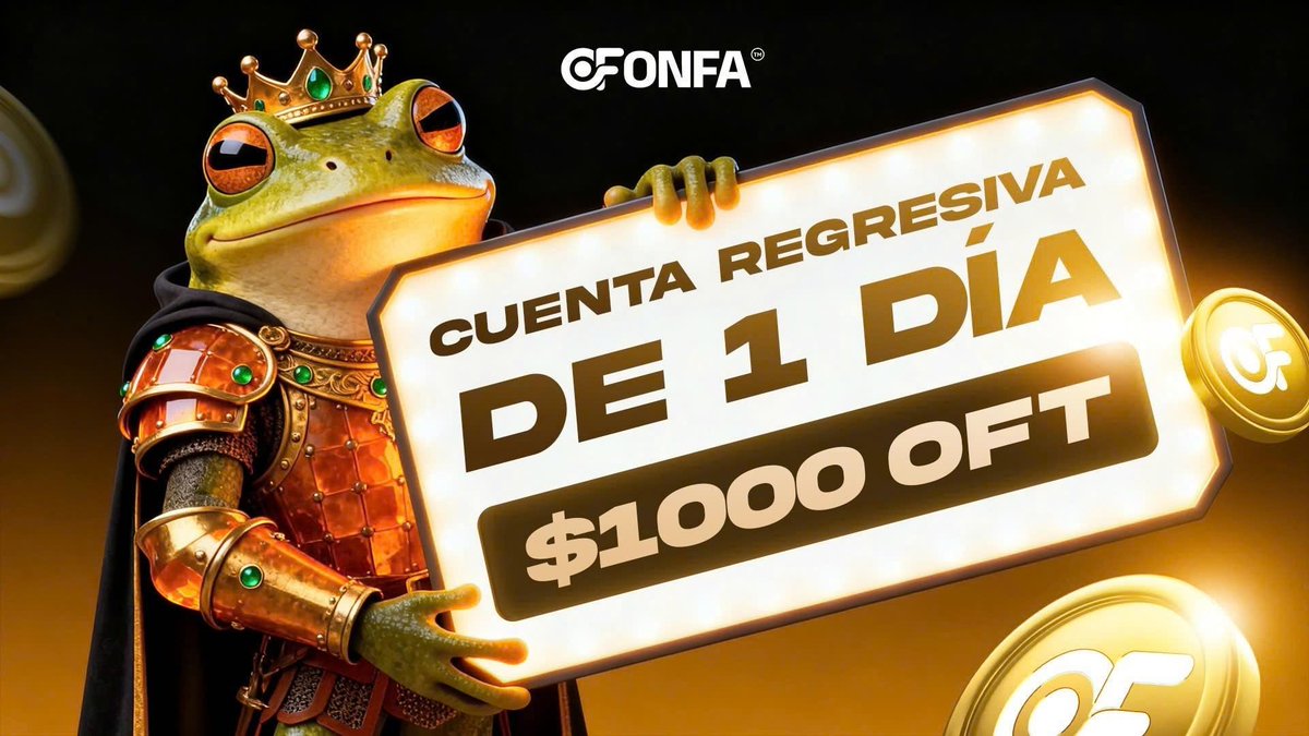 onfalatam's tweet photo. 🚨 ÚLTIMAS 24 HORAS 🚨
Tu última chance de entrar al ONFA Meme Drop.
Un meme. Un post. Un tiro a los rewards.
Winners se anunciarán pronto
👀No digas mañana “debí entrar”.
#ONFA #MemeSeason #CryptoCommunity https://t.co/21wrzqaLO4