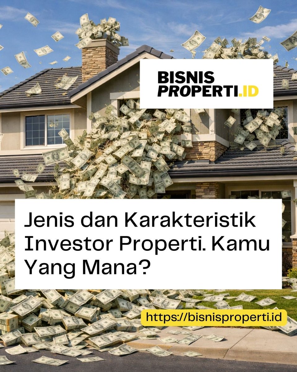 Jenis dan Karakteristik Investor Properti. Kamu Yang Mana? bisnisproperti.id/2026/01/15/jen…

#InvestasiProperti #InvestorProperti #PassiveIncome #AsetProduktif #BisnisProperti