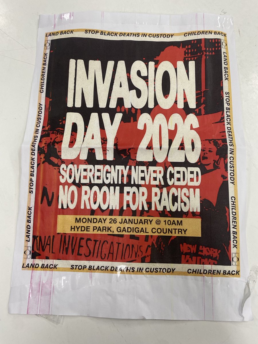 No room for racism? So destitute men in chains invaded Australia?