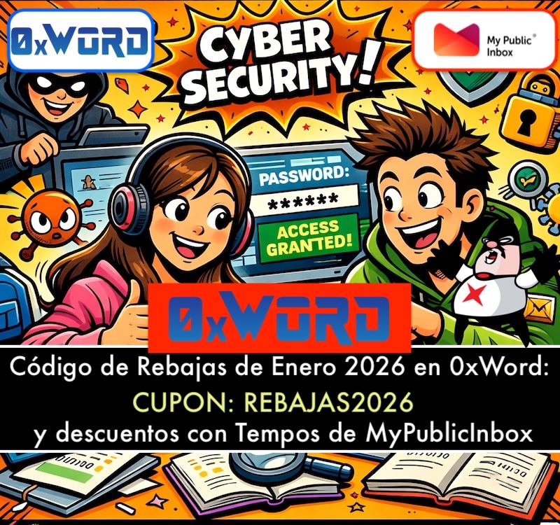 El lado del mal - Código de Rebajas de Enero 2026 en 0xWord: Cupón REBAJAS2026 y descuentos con Tempos de MyPublicInbox elladodelmal.com/2026/01/codigo… #Rebajas #0xWord #Libros #CálicoElectrónico #Ciberseguridad #Hacking #Forensic #Pentest #Pentesting @0xWord