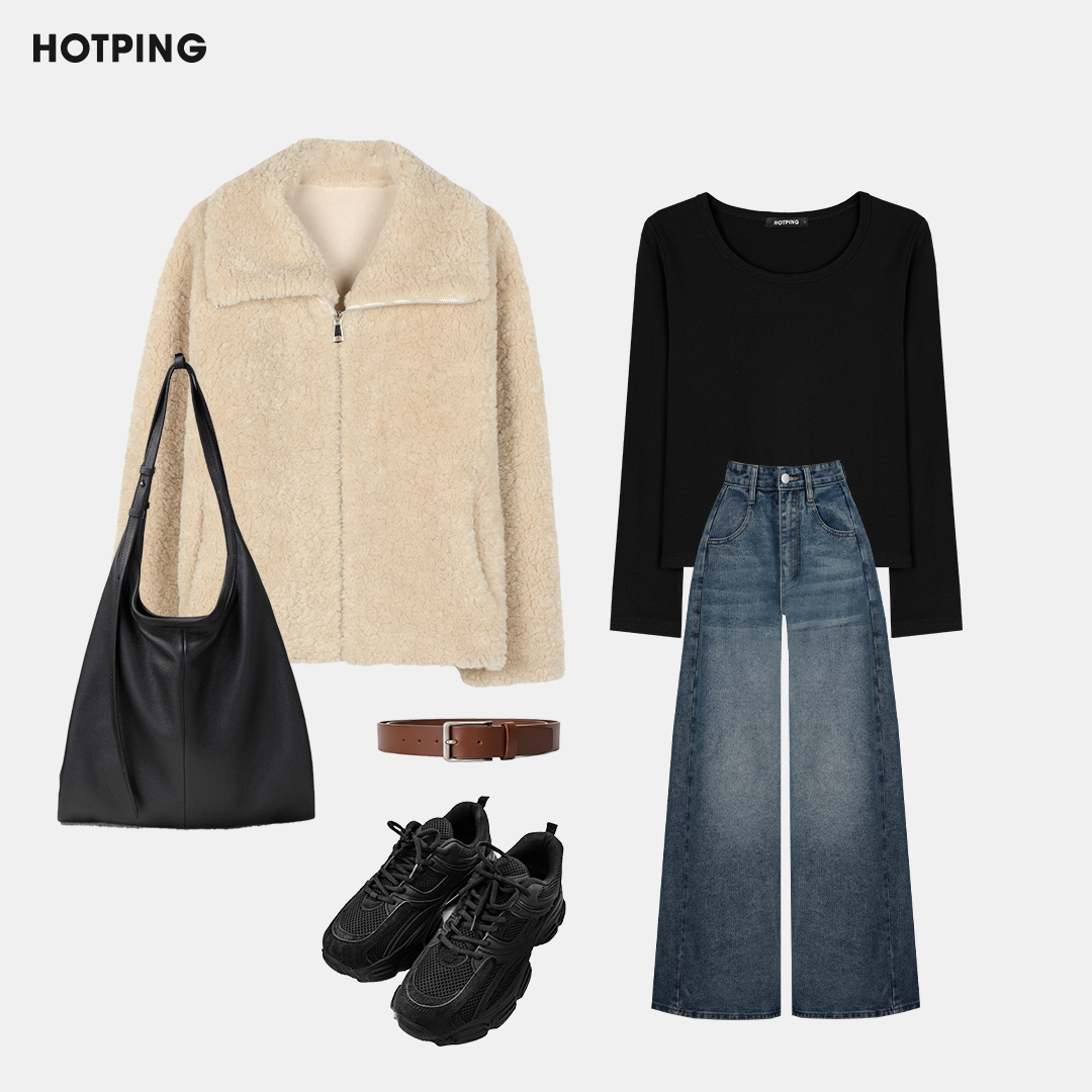 HotpingJ's tweet image. 本日は華金😍

退勤後の友達とのご飯や
週末デートのためのコーデを
#HOTPING がご提案👍

まだまだ寒い１月だから、
ふわっと暖かいアウターでしっかり防寒対策し、
全体的なトーンを合わせたり
小物で統一感を持たせ
シンプルだけどちゃんとオシャレな
#冬コーデ を楽しもう👌

#冬服