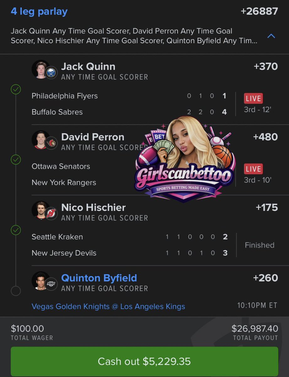 girlscanbettoo's tweet image. LFGGGG THIS WAS IN MY MEMBERSHIP TODAY !!! I TOLD YALL THAT BIG WIN WAS COMING !! BYFIELD CASH US BBY 🙏🏽✨

$200 TO SOMEONE WHO LIKES &amp;amp; REPOST ONCE BYFIELD SCORES