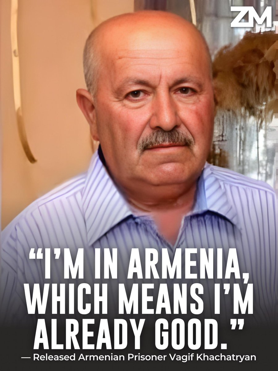 “I’m in Armenia, which means I’m already good,” said released Armenian prisoner Vagif Khachatryan, according to Health Minister Anahit Avanesyan, who relayed his words after visiting him at the hospital following his return from Azerbaijani captivity.

Khachatryan is currently