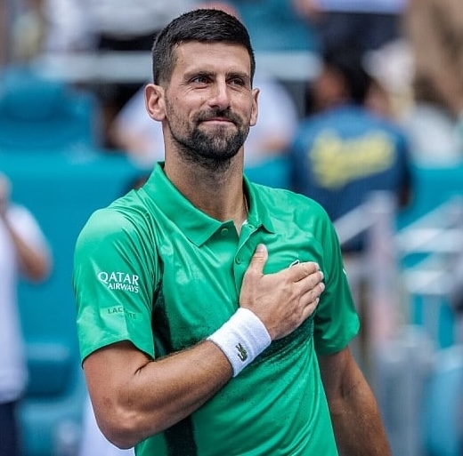 🚨Novak Djokovic’s draw for Australian Open 2026:

Round 1: 🇪🇸Martinez
Round 2: 🇫🇷Atmane/Qualifier
Round 3: 🇺🇸Nakashima/🇪🇸Agut/🇳🇱Botic
Round 4: 🇨🇿Mensik/🇳🇱Griekspoor
Quarterfinal: 🇺🇸Fritz/🇮🇹Musetti/🇬🇷Tsitsipas
Semifinal: 🇮🇹Sinner
Final: 🇪🇸Alcaraz/🇩🇪Zverev/🇷🇺Medvedev