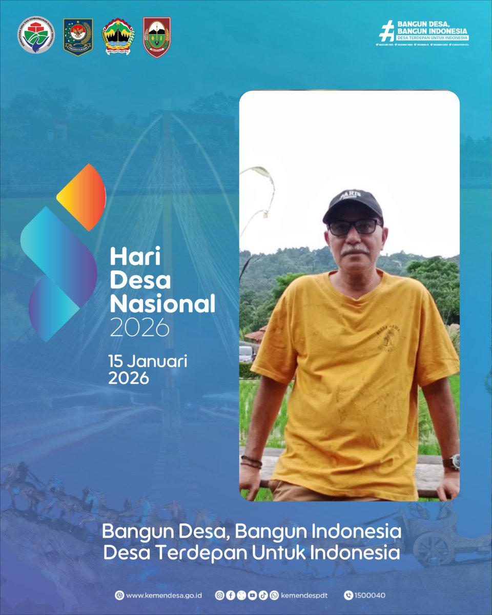 yosdbili's tweet photo. HARI DESA NASIONAL 2026
Bangun Desa Bangun Indonesia,Desa Terdepan untuk Indonesia.Boyolali,  Kamis 15 Jan 2026  
@prabowo
@YandriSusanto
@ArizaPatria
@kemendespdt
#BPSDMKemendesaPDT
#HariDesaNasional2026
#BangunDesaBangunIndonesia
#DesaTerdepanUntukIndonesia
#PendampingDesaHebat https://t.co/XGkOJg2kev
