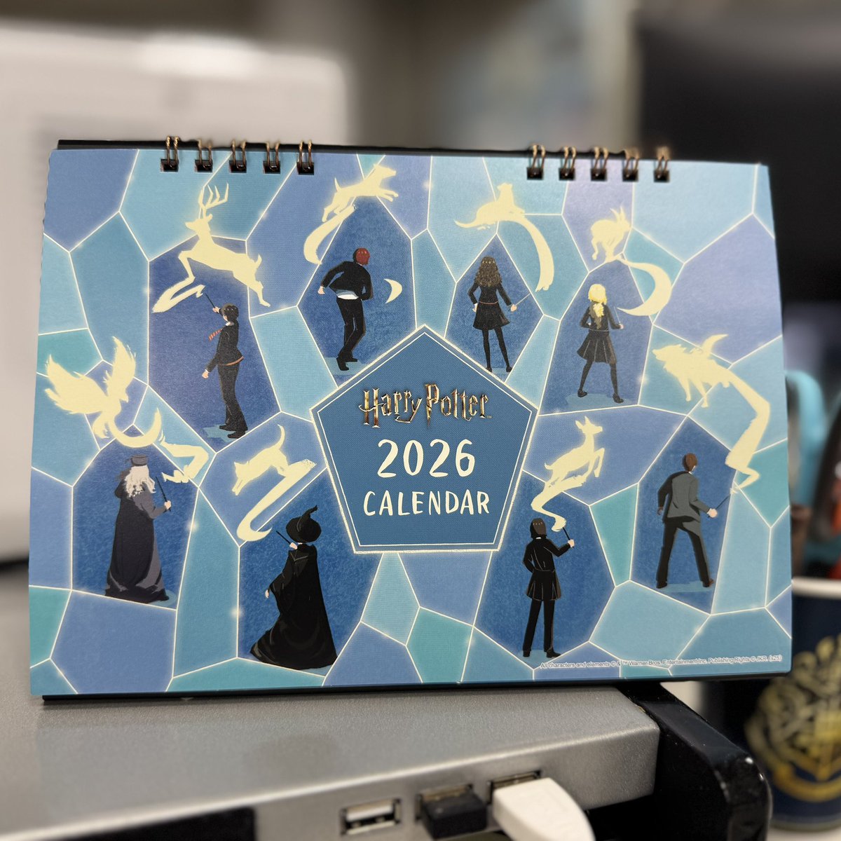 2026年も会社で使うカレンダーはハリポタ🪄
#HarryPotter