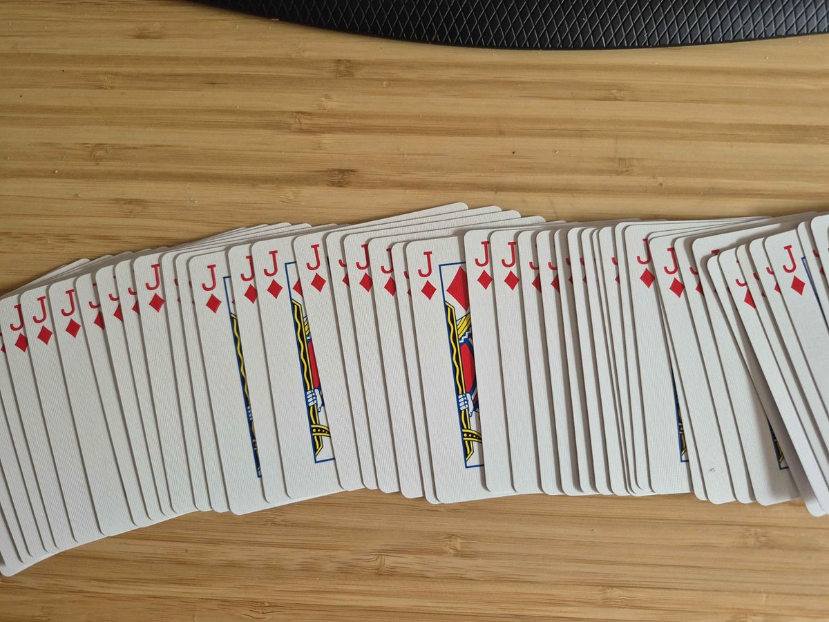At poker night, brought this deck and did a magic trick. Friends were pretty impressed. Told em I'd teach it to em if I lost the next hand

Dealt the cards out and 3 bets were placed before someone realized they had pocket suited jacks
