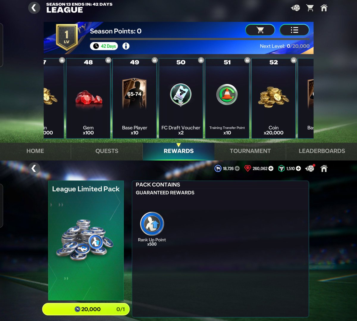 Total of 4 draft vouchers all the way till Level 50 League Rewards…

After Level 50❓ Nothing
Same old story 💩

#FixFCMobileTOTY <a href="/EASFCMOBILE/">EA SPORTS FC MOBILE</a> #FCMobile #TOTY26