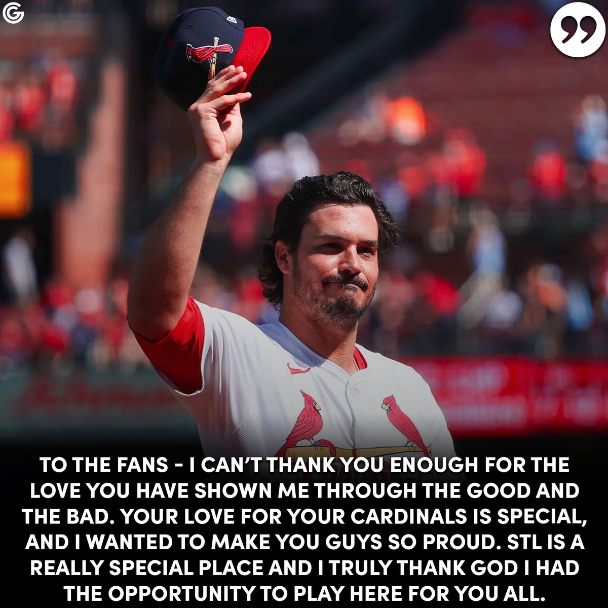 gatewaygrinders's tweet image. Nolan Arenado says goodbye to Saint Louis ♥️