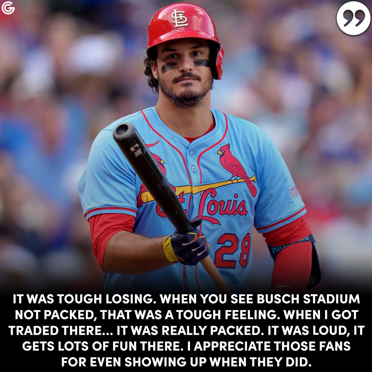 gatewaygrinders's tweet image. Nolan Arenado says goodbye to Saint Louis ♥️