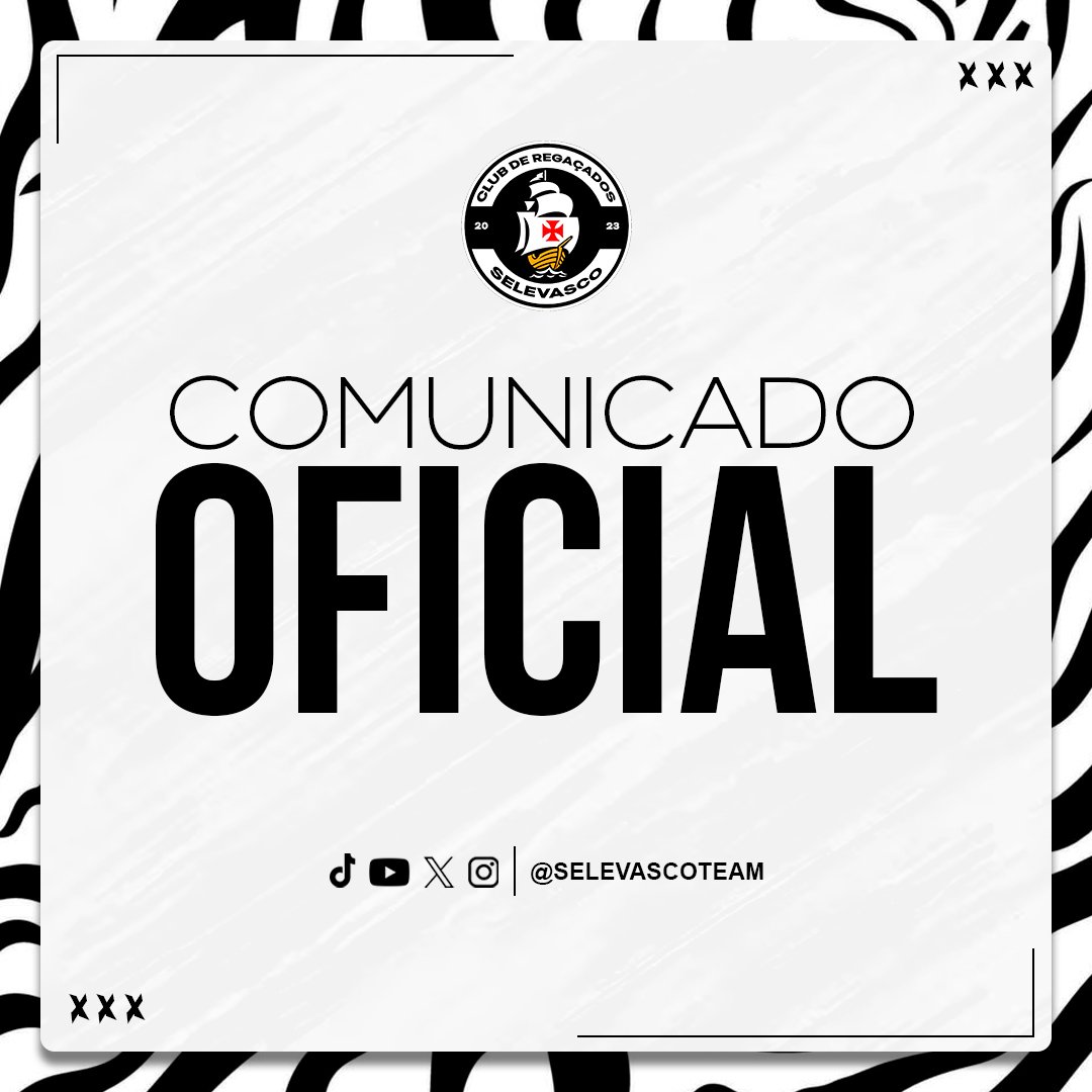 selevascoteam's tweet photo. MUDANÇAS INTERNAS 🚨🚨🚨🚨🚨🚨
A diretoria da SELEVASCO E-SPORTS vem a público comunicar um rebranding operacional e uma reestruturação. a SELEVASCO® passará por mudanças internas que focam na evolução do time.

Mais novidades em breve.... https://t.co/clTJU0ssjs