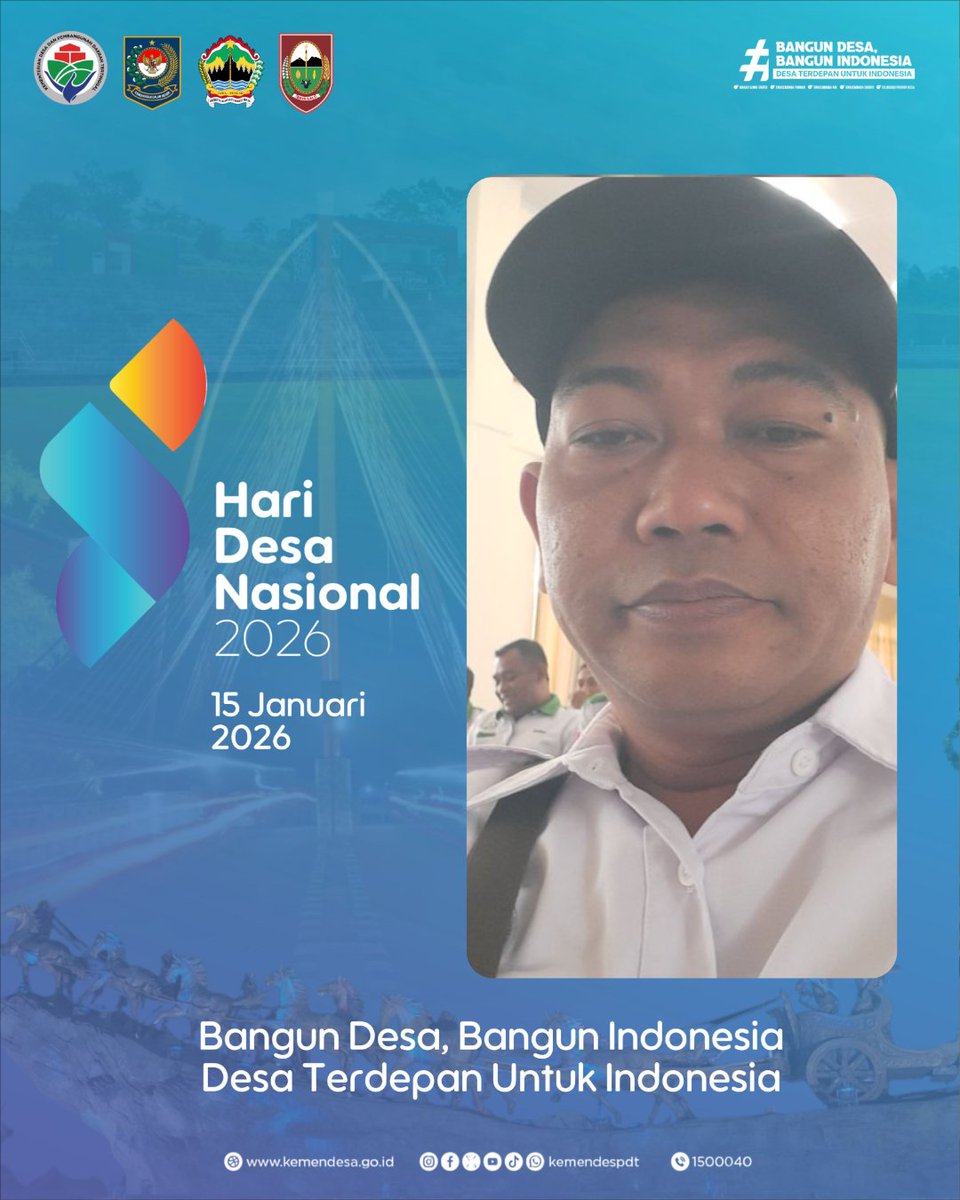 SEMARAK HARI DESA NASIONAL 2026
Bangun Desa Bangun Indonesia
Boyolali. Kamis 15 Januari 2026  
<a href="/prabowo/">Prabowo Subianto</a>
<a href="/gibran_tweet/">Gibran Rakabuming</a>
<a href="/YandriSusanto/">Yandri Susanto</a>
<a href="/ArizaPatria/">Ariza Patria</a>
<a href="/kemendespdt/">#BangunDesaBangunIndonesia</a>
<a href="/bpsdmkemendesa/">Bpsdm Kemendesa</a>
#HariDesaNasional2026
#BangunDesaBangunIndonesia
#DesaTerdepanUntukIndonesia
#PendampingDesaHebat