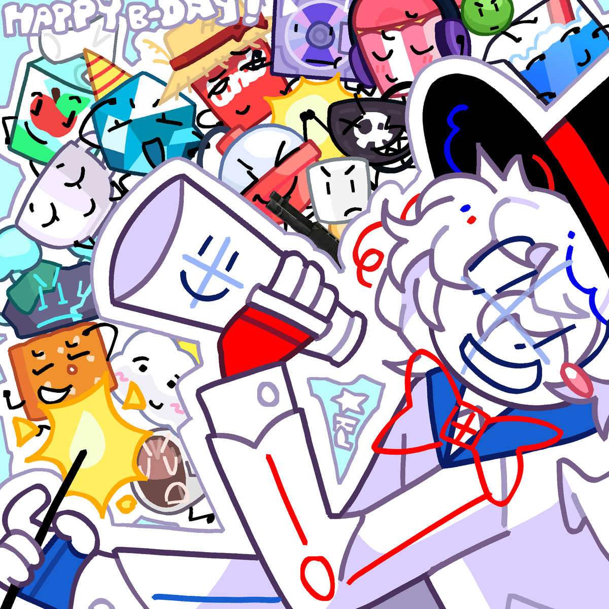 teamplanners's tweet image. HAPPY 2ND BIRTHDAY ANIMATIC BATTLE,,,!!! i hope to spend another year in this fandom, its been literally the best part of my life these past years🩷🩷
#animaticbattle #birthday #osc