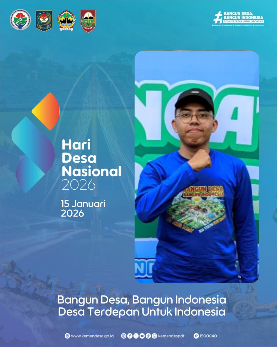 SEMARAK HARI DESA NASIONAL 2026
Bangun Desa Bangun Indonesia
Desa Terdepan untuk Indonesia 
Boyolali. Kamis 15 Januari 2026  
<a href="/prabowo/">Prabowo Subianto</a>
<a href="/gibran_tweet/">Gibran Rakabuming</a>
<a href="/YandriSusanto/">Yandri Susanto</a>
<a href="/ArizaPatria/">Ariza Patria</a>
<a href="/kemendespdt/">#BangunDesaBangunIndonesia</a>
#BPSDMKemendesaPDT
#HariDesaNasional2026
#BangunDesaBangunIndonesia
#PendampingDesaHebat
