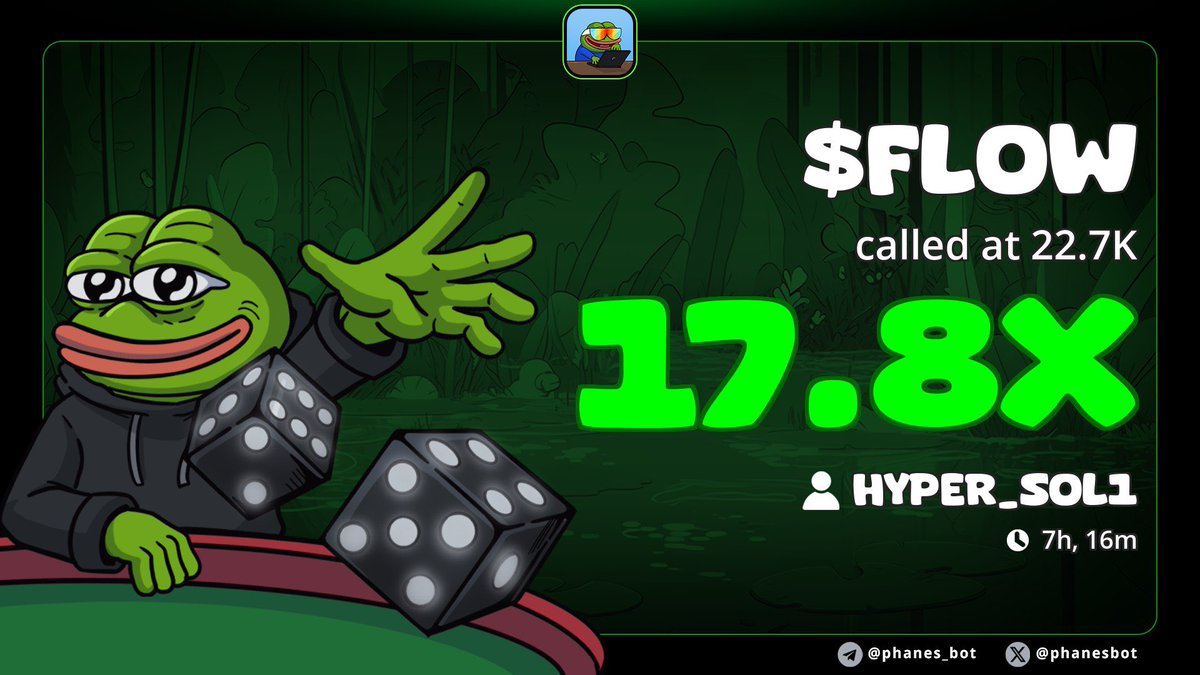 Sol_hyper1's tweet image. 17X up from  my call $FLOW
TG frens always eating good 🔥🔥
#uzaksehir #sstvi #SolanaMemeCoin