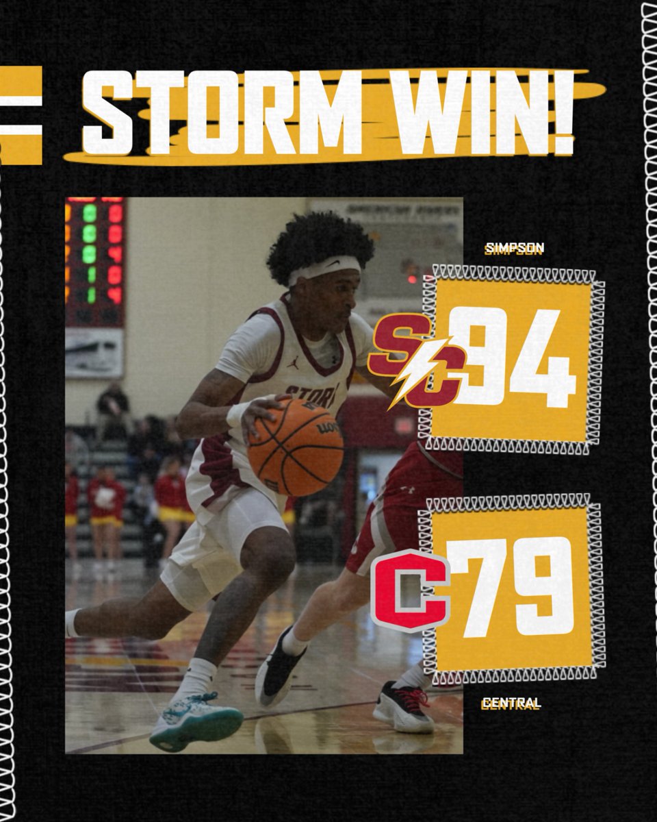 Simpson Men's Basketball tweet media