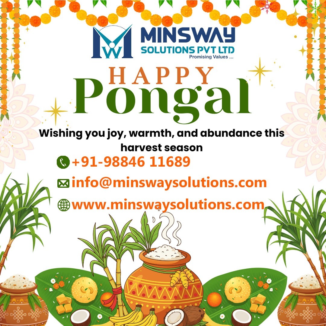 Minswaysolution's tweet photo. 🌾 Happy Pongal Wishes from Minsway Solutions 🌾

On this joyous harvest festival,
we wish you abundant happiness, good health, and prosperity.
May your hard work be rewarded and your days be filled with success and joy.

#HappyPongal #PongalWishes #MinswaySolutions https://t.co/7nd9IQ4Ivz