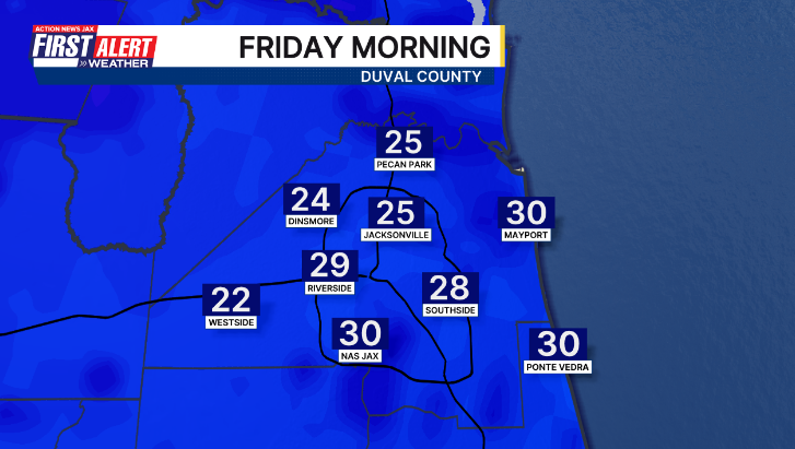 MikeFirstAlert's tweet image. #firstalertwx frost &amp;amp; freeze for all of NE Florida &amp;amp; SE Georgia Thursday night/early Friday (01/16) @ActionNewsJax @WOKVNews