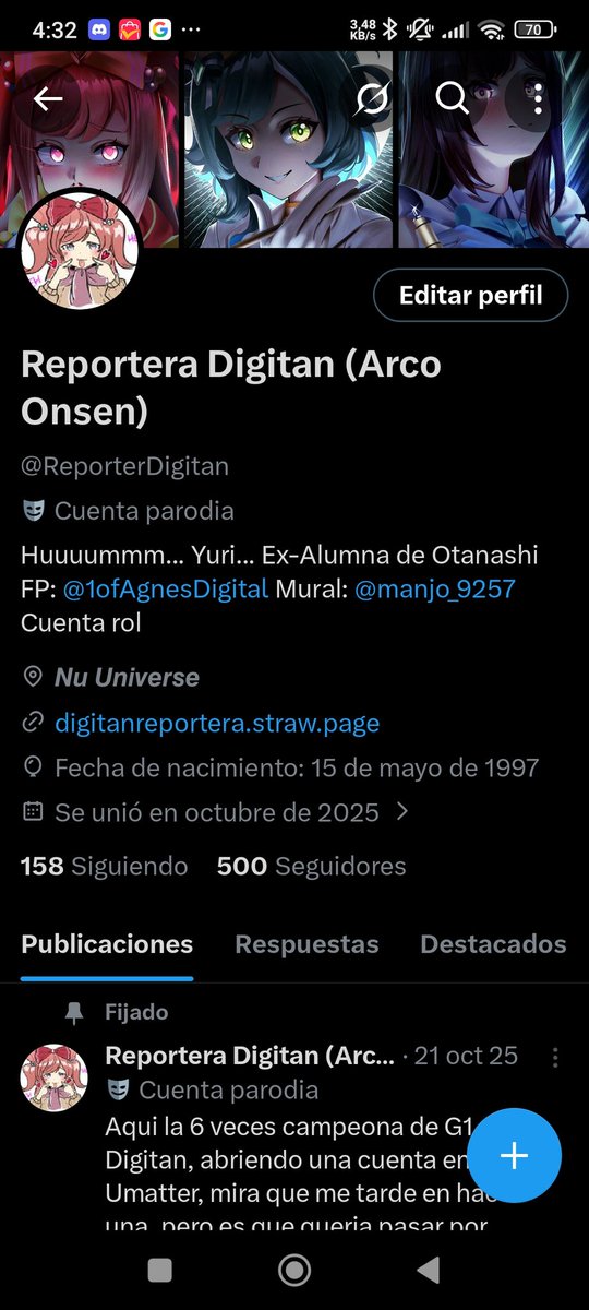 ReporterDigitan's tweet image. 500... Simplemente, no tengo palabras. Ni suficientes gracias para agradecer esto...