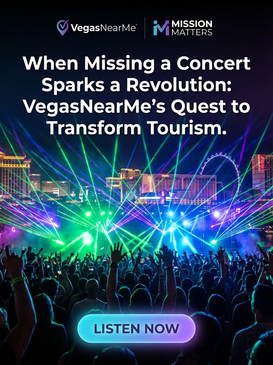 VegasNearMe's tweet image. 🎸 From missing a Journey concert to revolutionizing Vegas tourism!
Honored to be featured on @AdamTorres Mission Matters Podcast sharing the VegasNearMe story -
Listen now: lasvegaslive.show/when-missing-a…
#LasVegas #VegasNearMe #TravelTech #Tourism #VegasTechnology  #VegasTravel