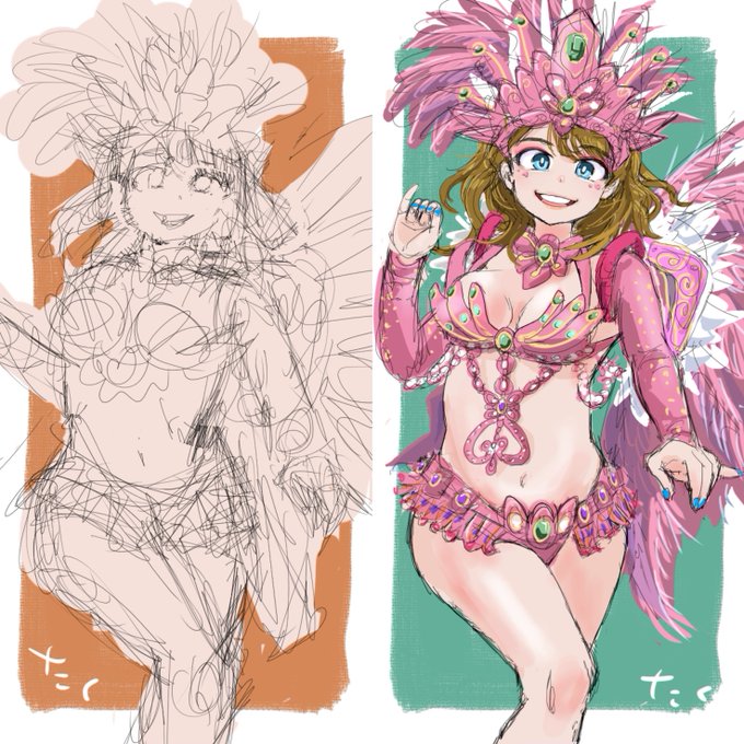 サンバガール73💃🏻(ブラッシュアップ)
#イラスト #illustration 