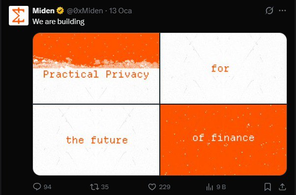 Edge-first blockchain design is starting to make real sense. I said I’d write more about Miden, so it’s only right to follow through.

<a href="/0xMiden/">Miden</a> keeps pushing ZK beyond theory. The latest announcement highlights a clear direction: local execution, privacy by default, and selective