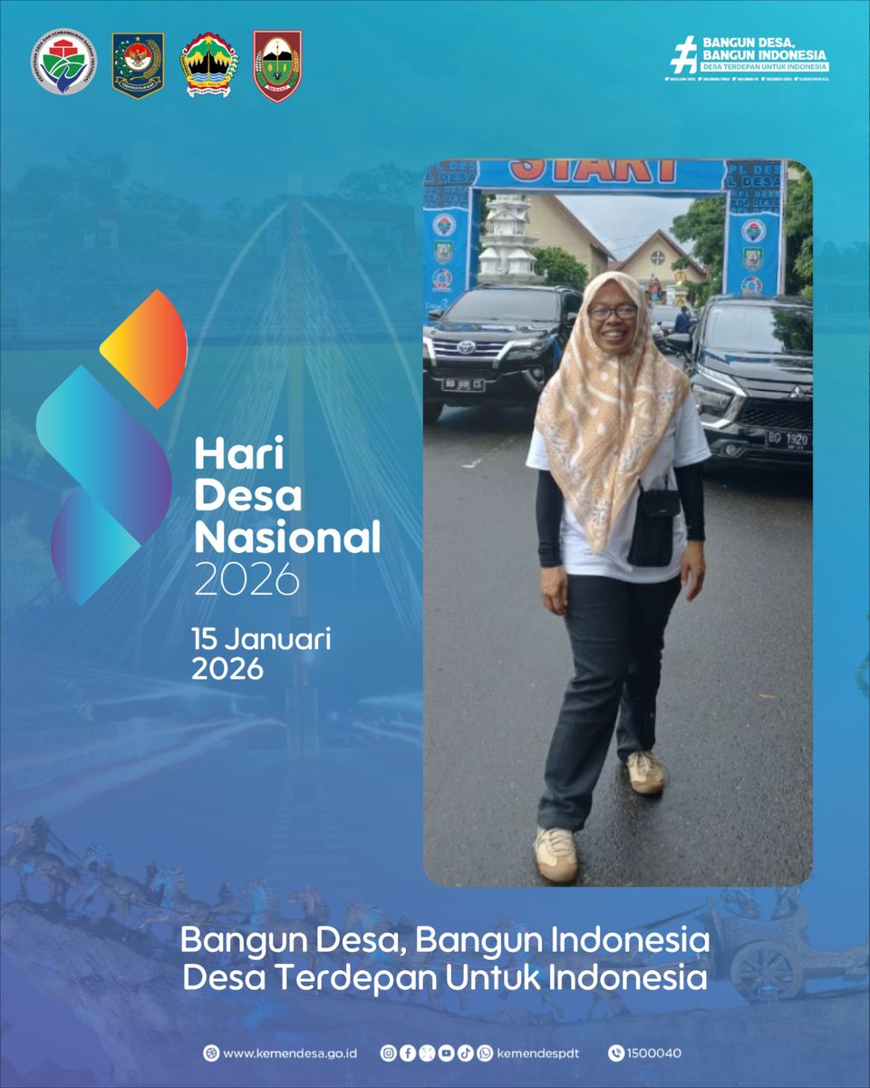 SELAMAT HARI DESA NASIONAL TAHUN 2026.
<a href="/prabowo/">Prabowo Subianto</a>
<a href="/gibran_tweet/">Gibran Rakabuming</a>
<a href="/YandriSusanto/">Yandri Susanto</a>
<a href="/ArizaPatria/">Ariza Patria</a>
<a href="/kemendespdt/">#BangunDesaBangunIndonesia</a>
#BPSDMKemendesaPDT
#HariDesaNasional2026
#BangunDesaBangunIndonesia
#DesaTerdepanUntukIndonesia
#PendampingDesaHebat