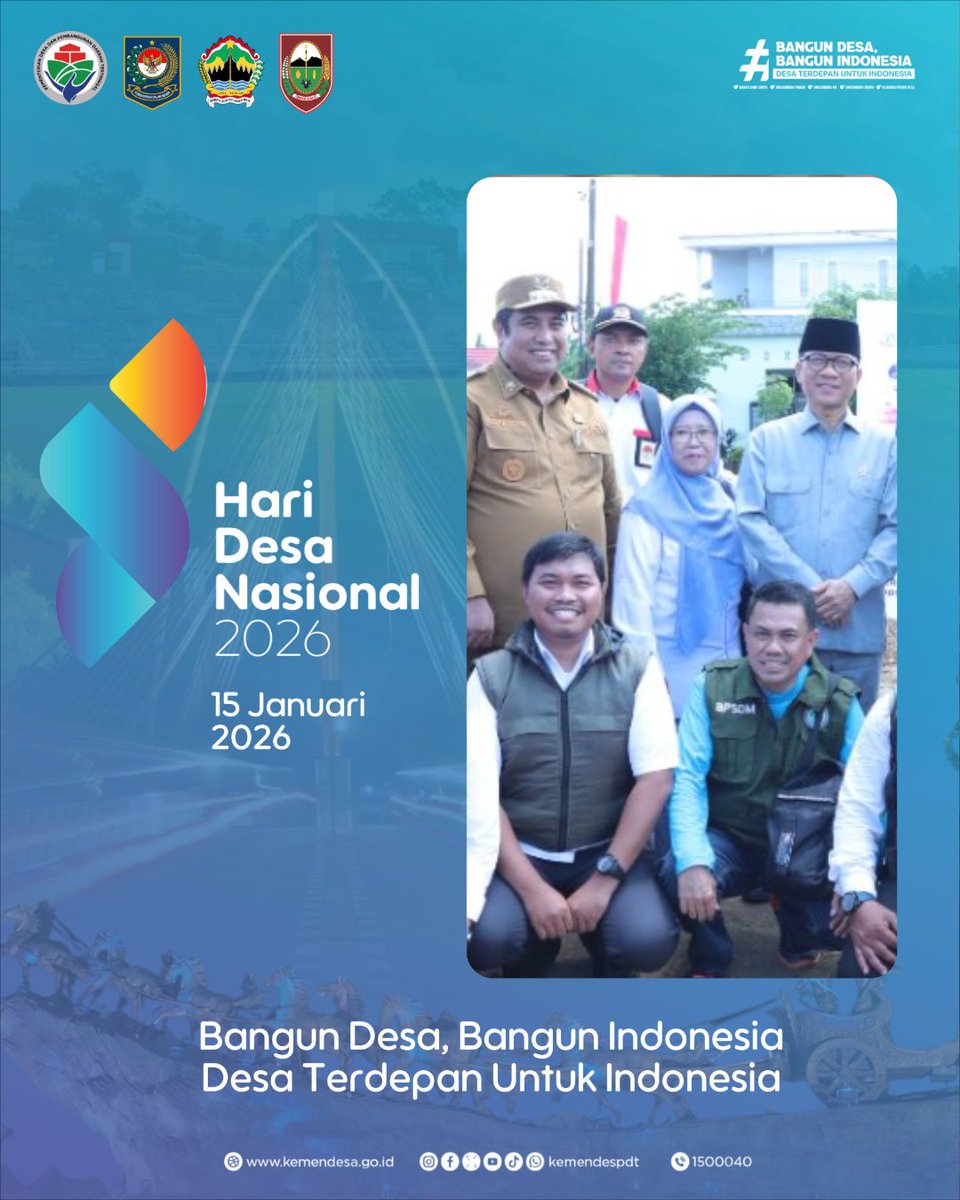 SEMARAK HARI DESA NASIONAL 2026
Bangun Desa Bangun Indonesia
Boyolali. Kamis 15 Januari 2026  

<a href="/prabowo/">Prabowo Subianto</a>
<a href="/gibran_tweet/">Gibran Rakabuming</a>
<a href="/YandriSusanto/">Yandri Susanto</a>
<a href="/ArizaPatria/">Ariza Patria</a>
<a href="/kemendespdt/">#BangunDesaBangunIndonesia</a>
#BPSDMKemendesaPDT
#HariDesaNasional2026
#BangunDesaBangunIndonesia
#DesaTerdepanUntukIndonesia
#PendampingDesaHebat