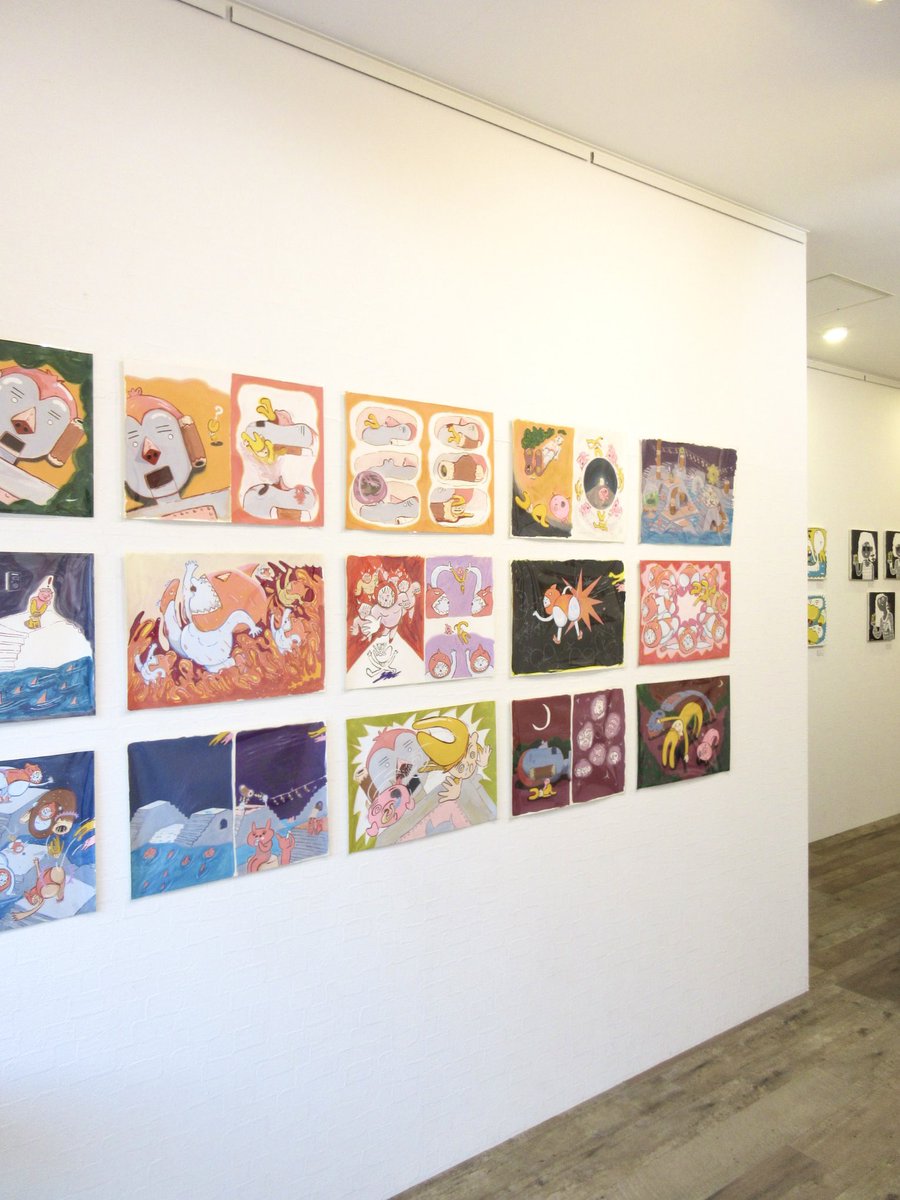 betweengallery's tweet image. 【明日までの開催】

椿三四郎 個展
 『ひまつぶし』

混沌と平和が混ざり合った独特の世界。
絵本原画やキャンバス作品も展示中！

皆さまのご来場をお待ちしています✨

#betweengallery #井の頭公園 #吉祥寺