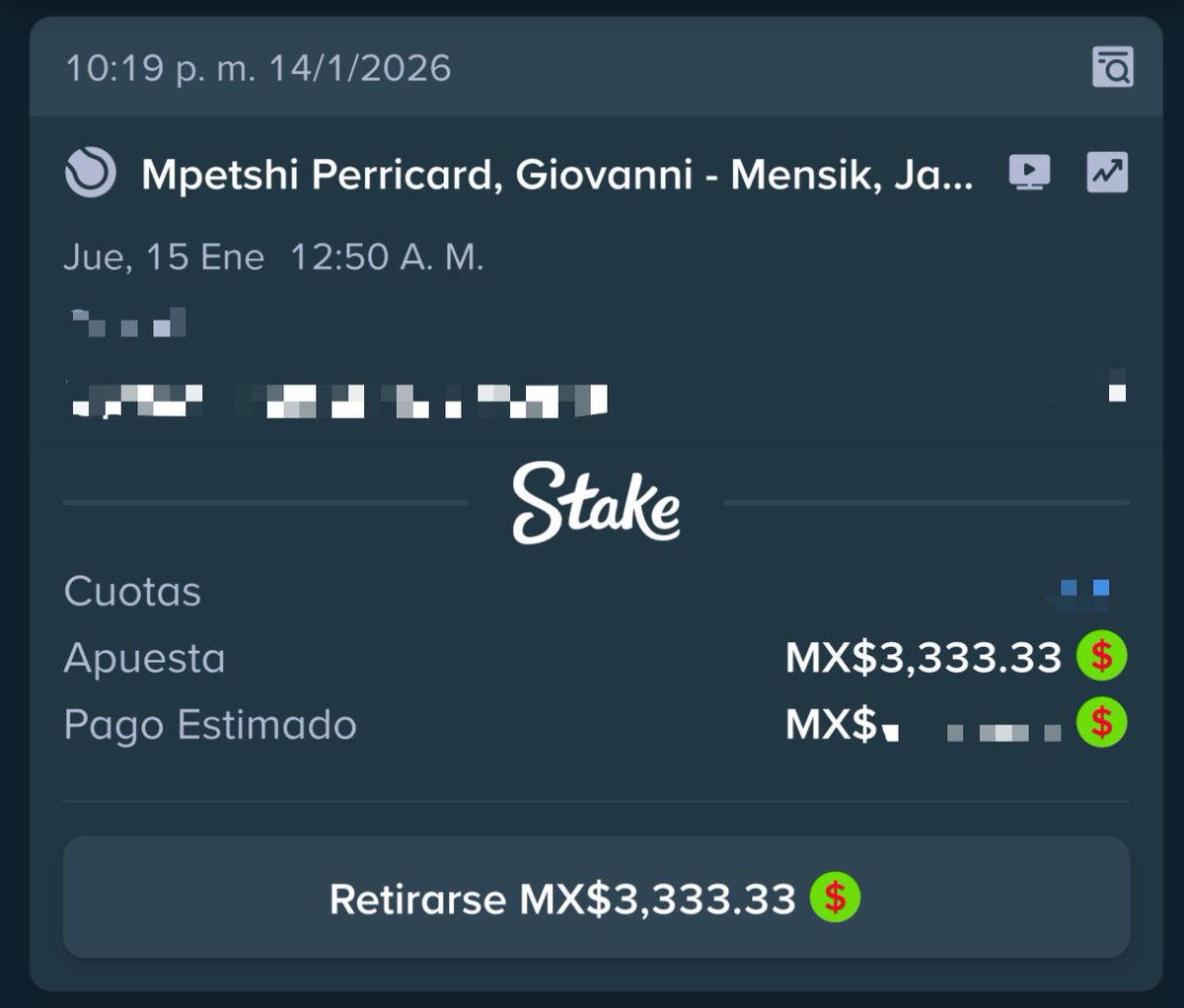 Tipsperrones365's tweet image. Un tenisito🎾 nocturno pa amanecer verdes como shrek o que pedo👀

Se lo enviaré solo a las personas que dejen su like❤️

Regístrate en STAKE👉 bdeal.io/stake/133220/1
Te duplicó el 100% de tu primer depósito✌️
Código: perrones