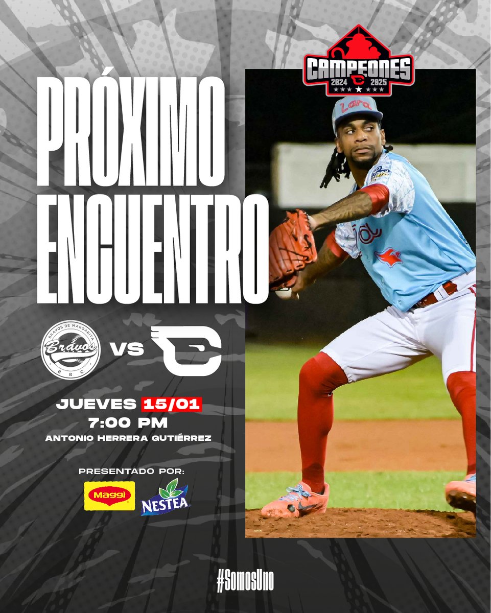 Nuestro próximo encuentro será el día jueves 15 de Enero en Barquisimeto, cuando recibamos nuevamente la visita de Bravos de Margarita, a partir de las 7:00 PM.

Presentado por: @maggivenezuela @nesteavzla

#SomosUno 🆑