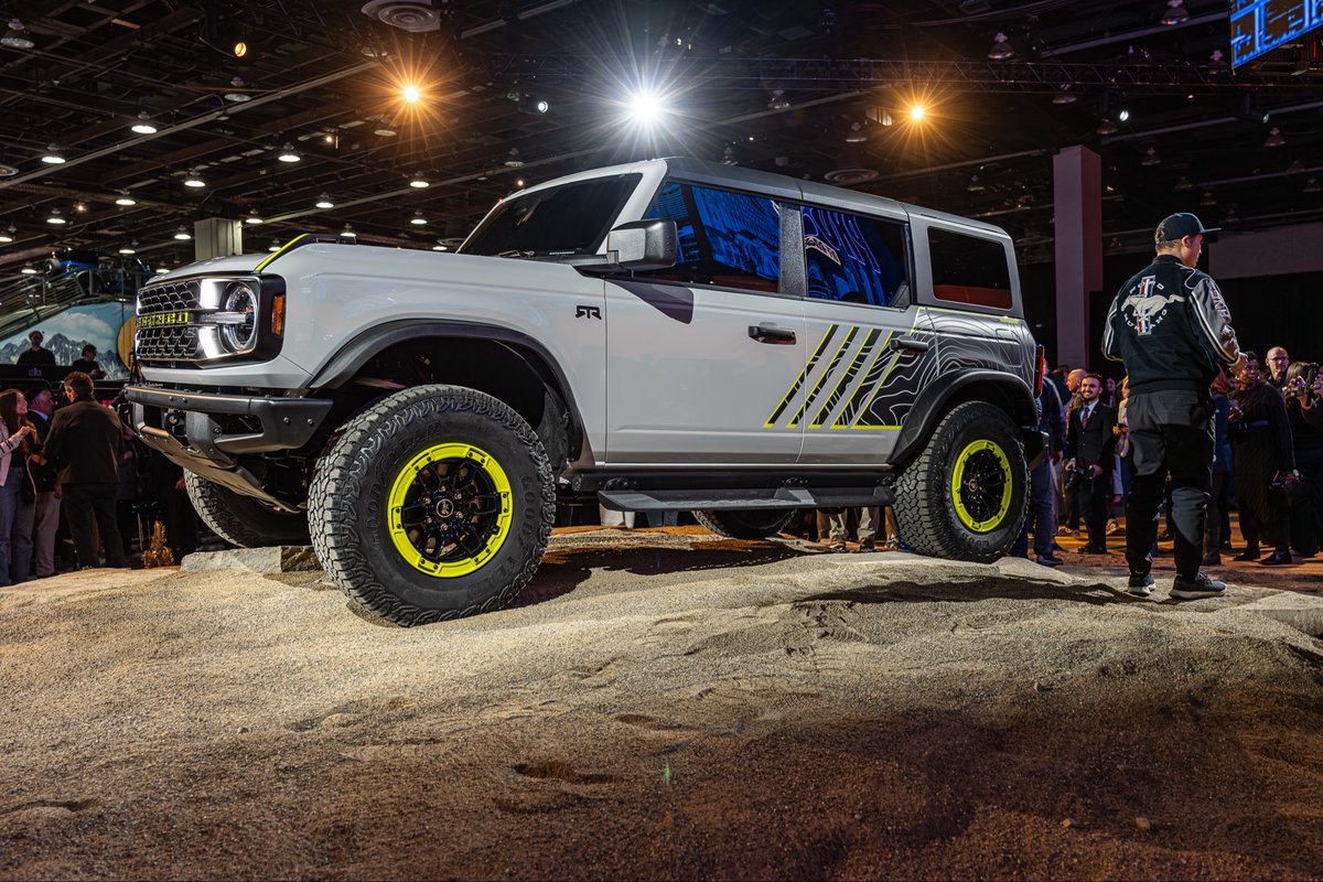 Ford - Detroit Proud: Off-Road Event <a href="/detautoshow/">Detroit Auto Show</a> 

Ford announces RTR Off-road Bronco limited Edition.