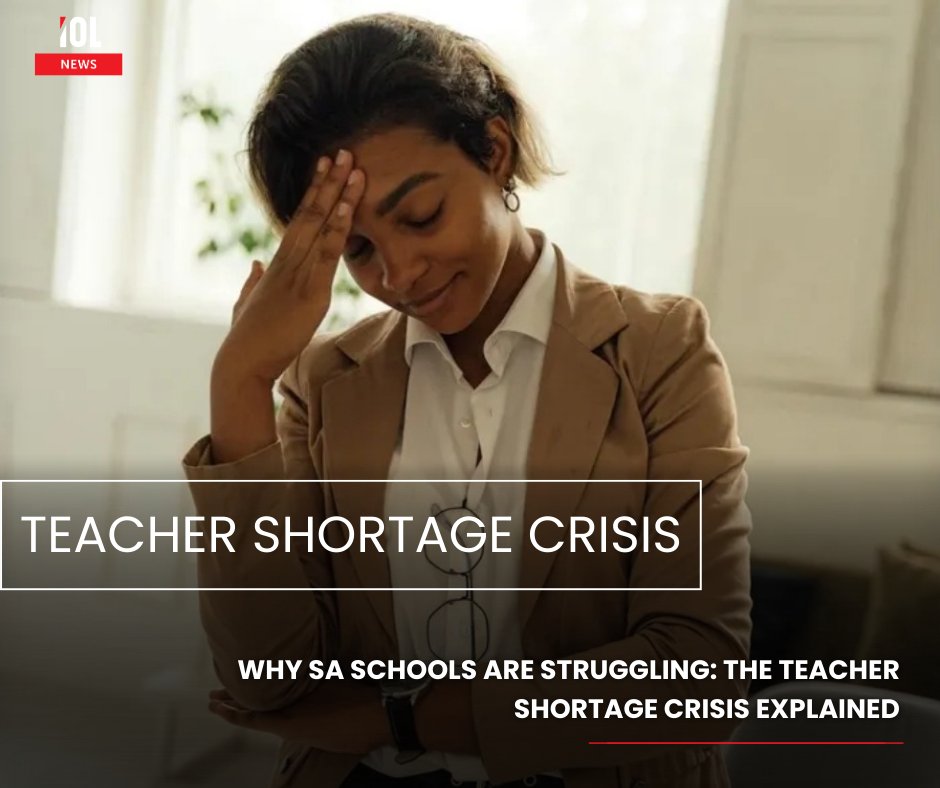 IOL's tweet image. As South African learners go back to school, we need to acknowledge an ongoing issue. Schools are facing a deepening teacher crisis.
#news #learners #school #teacher #shortage #crisis
Read on tinyurl.com/4v726fw9