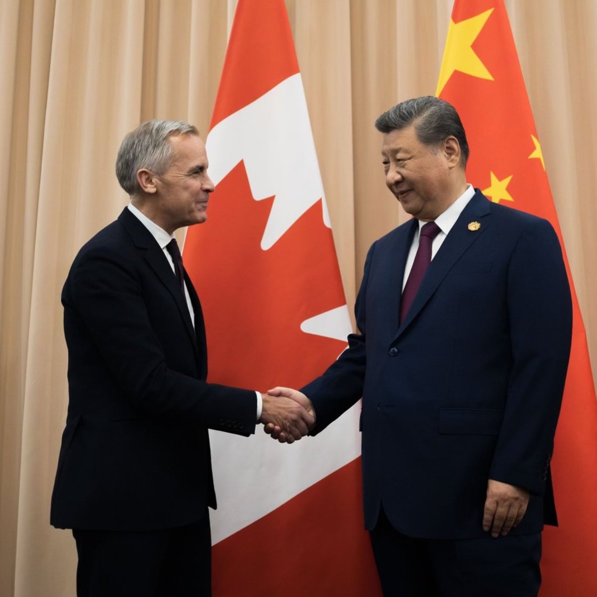 6ixbuzztv's tweet image. PM Mark Carney is being criticized today after saying Canada is “ready to build a new partnership” with China, while also stating that “the biggest security threat to Canada is China,” during his run for Prime Minister