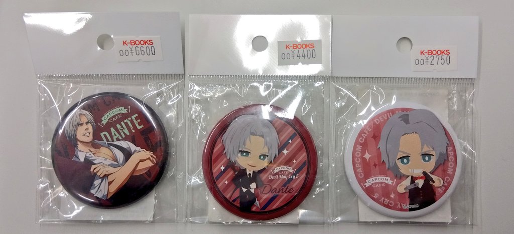 入荷情報】 デビルメイクライ カプコンカフェ 缶バッジ類 ダンテ、ネロ