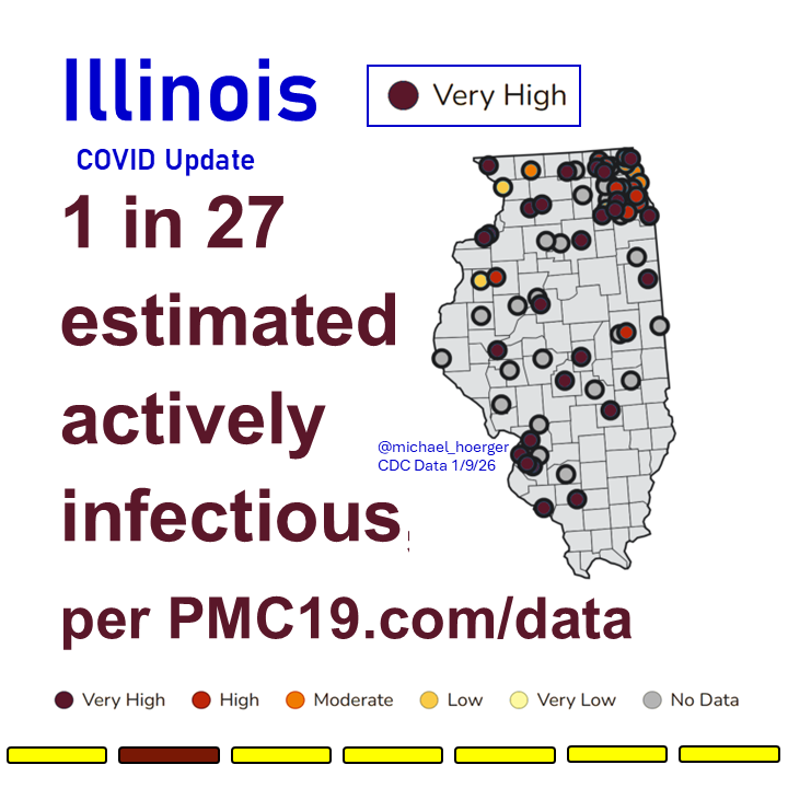 IL: heat map from CDC data and PMC prevalence estimate