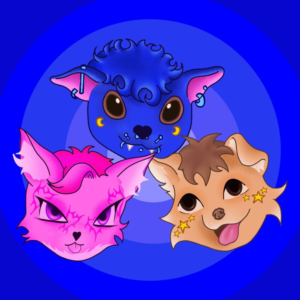 ElektrikaOnix's tweet photo. Hello there! :D this is my first post, I made this artwork, its my two bfs and I (yes, we are a throuple, and have been since 1 year and a half ago) imma be posting more of my work so stay tuned, hope u like it!!
(Btw commissions are opened, if u’re interested dm me uwu) 
#furry https://t.co/ofqlDboYO1